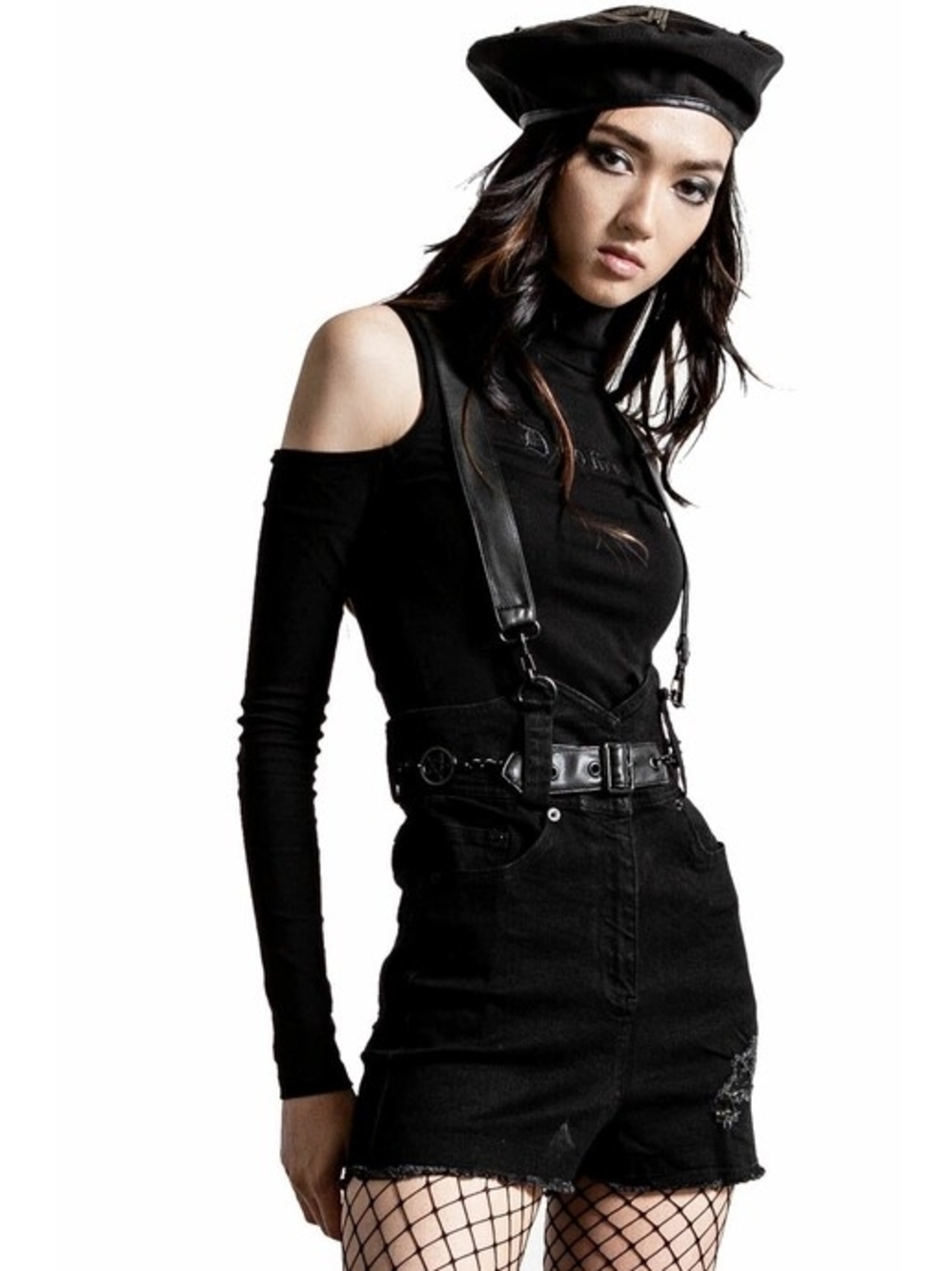 NWT Rebel Heart Suspender Shorts by Killstar XS
